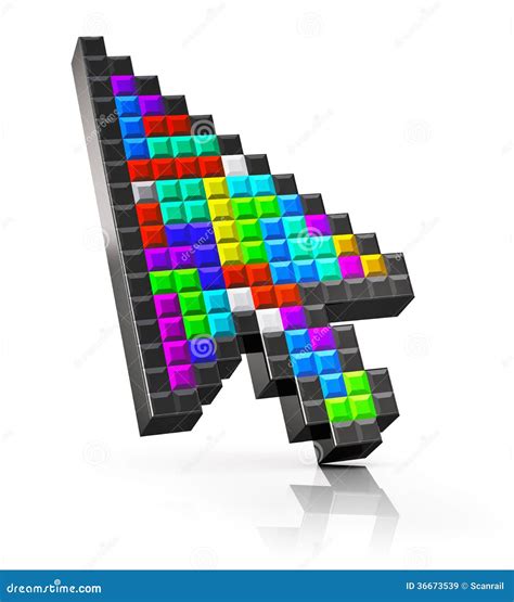 Colorful Arrow Mouse Computer Cursor Royalty Free Stock Images Image