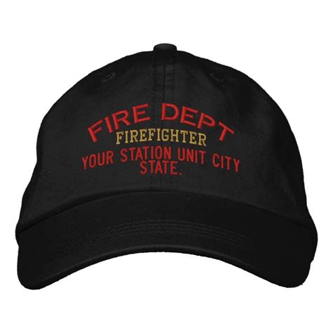 Personalized Firefighter Hat
