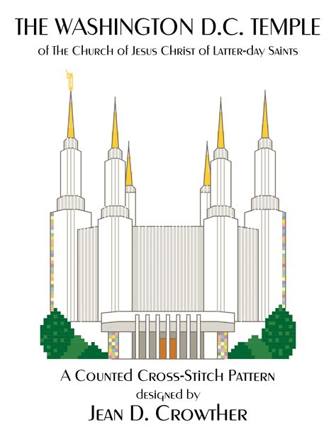 All art prints include a 1 white border around the image to allow for future framing and matting, if desired. Washington D.C. Temple X-Stitch Pattern {Download ...