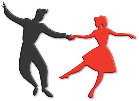 1950s Dance Party Royalty Free Silhouette Png Download 1000731