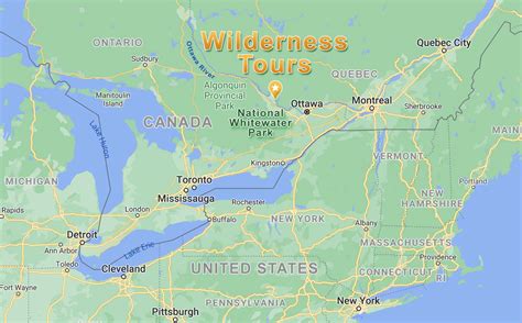 Wilderness Tours National Whitewater Park Map Location North America