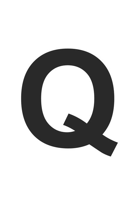 Large Letter Q Free Printable Template Free Printables