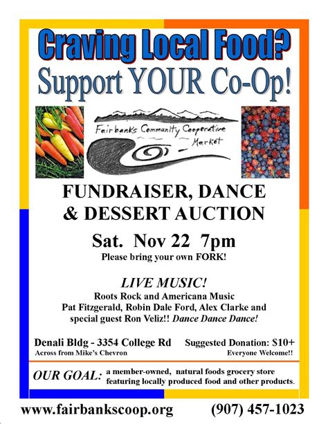 Poster for the fundraiser | Co-op Market Grocery & Deli