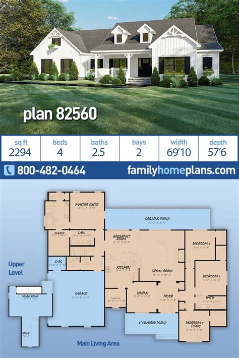 4 Bedroom Ranch House Plan With 2300 Square Feet