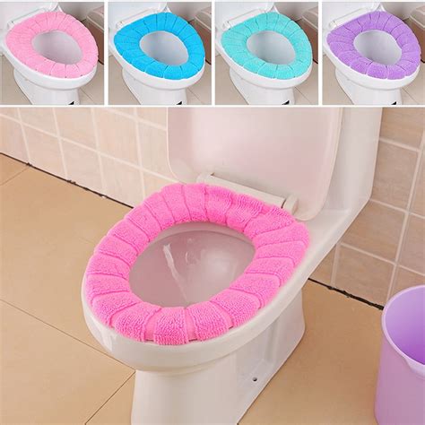 Walfront 5 Colors O Type Soft Toilet Closestool Lid Seat Cover Home