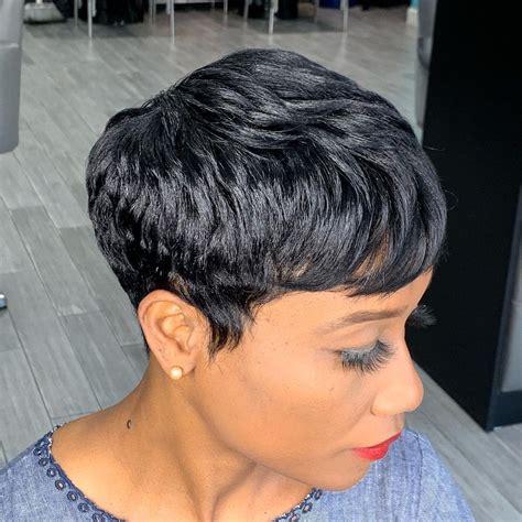 Polished Short Tapered Black Haircut Short Relaxed Hairstyles Black