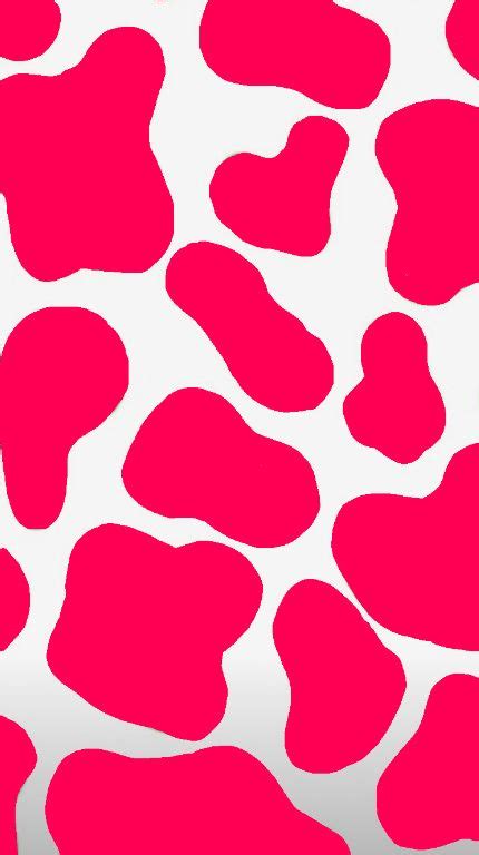 Neon Pink Cow Print Background I Made Hope You Like It In 2022