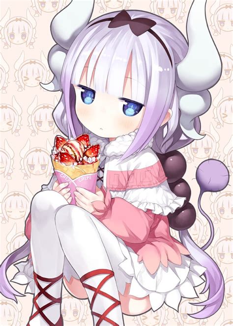 Kanna Eating Crepe Kobayashi San Chi No Maid Dragon Rawwnime