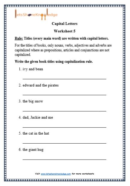Capital Letters Worksheets First Grade Capital Letters Worksheet St Hot Sex Picture
