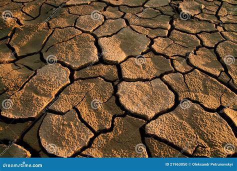Cracked Lifeless Soil Stock Photo Image Of Empty Earth 21963050