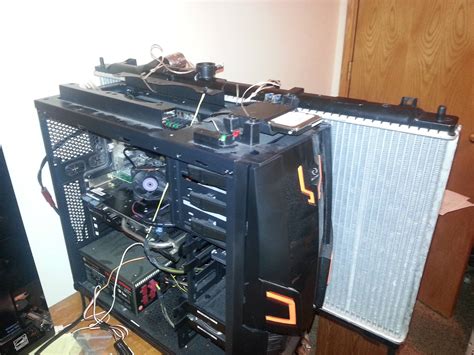 This instructable will document how to build an external liquid cooling system for a computer based around an automotive heater core. Someone in r/pcmasterrace added a full sized car radiator ...