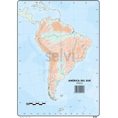 Selvi Mapa Mudo F Sico De America Del Sur A U Precios Baratos