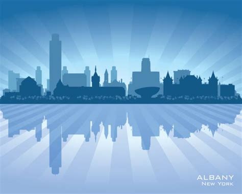 Albany Ny Skyline Stock Vectors Istock