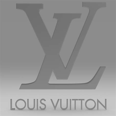 Louis Vuitton Logo 3d Model