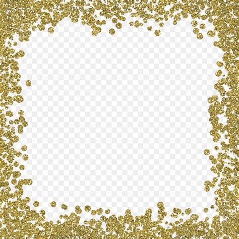 Wedding Invitation Gold Glitter Clip Art Gold Color Border Frame Png