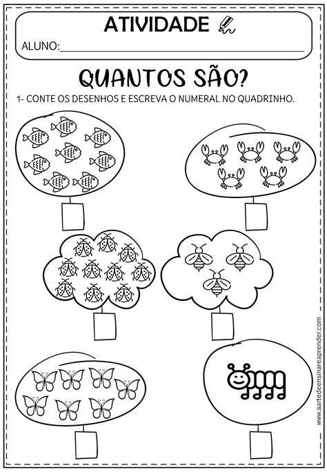 Atividades De Matematica Numerais E Quantidade A Arte De Ensinar E Images