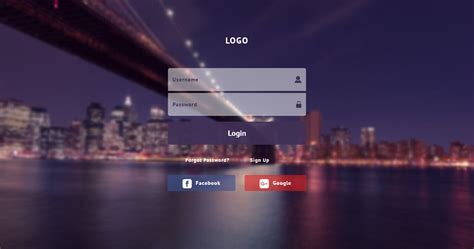 Impressive Login Form Free Responsive Widget Template Themevault