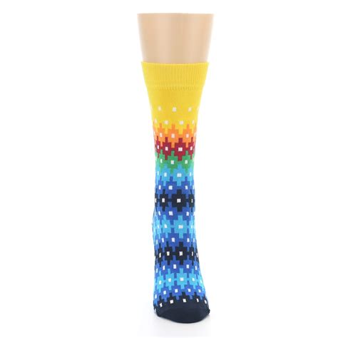 Multi Color Stripe Pattern Socks Womens Dress Socks Boldsocks