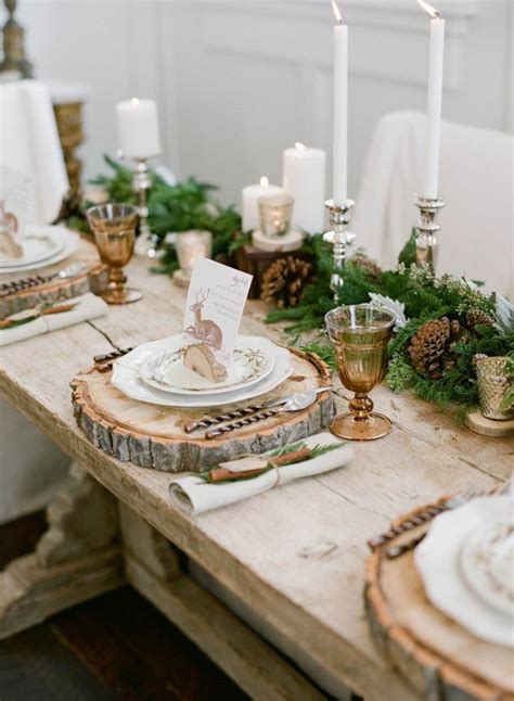 Wooden Table Decorations Wedding