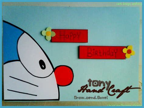 Tonyhandcraft Specially Requested And Made Doraemon Birthday Card