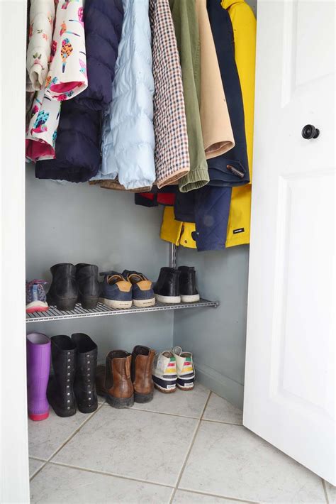 Joeg created date home sweet home hall home house kitchen laundry room living room mirror nightstand refrigerator room rug shelf shower 3 the front door c have no shelves. 5 Simple Tips for Small Hall Closet Organization ...