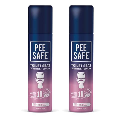 Buy Peesafe Toilet Seat Sanitizer Spray 75 Ml Pack Of 2 Floral
