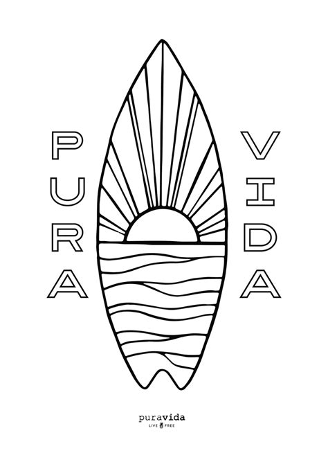 Pv Summer Coloring Sheets Pura Vida Bracelets Coloring Pages