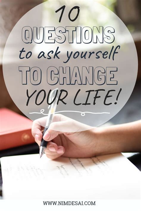 10 Life Changing Questions To Ask Yourself To Transform Your Life
