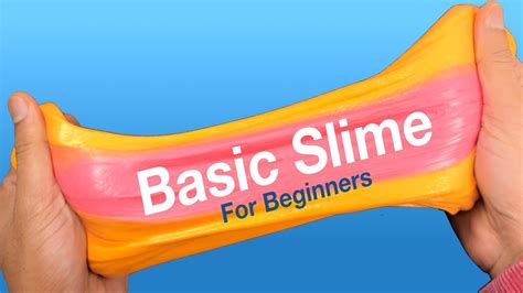Diy How To Make Basic Slime With Glue Water And Activator Slime With
