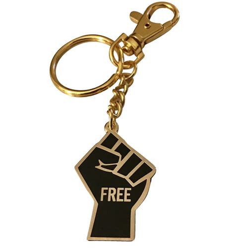 Freedom Fist Keychain Radical Dreams Pins