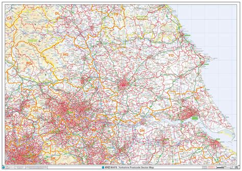 Postcode Sector Map S Yorkshire Editable Geopdf Xyz Maps