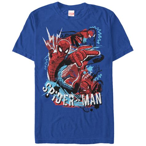 Mens Marvel Spider Man Cartoon T Shirt Fifth Sun
