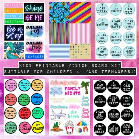 Pin On Kids Vision Board Kit