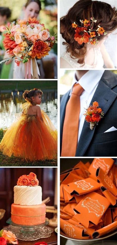 Burnt Orange Wedding Orange Wedding Colors Fall Wedding Colors