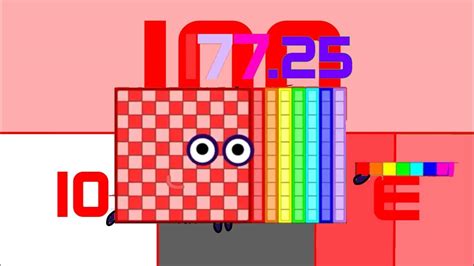 Numberblocks Band Eighths 0125 To 100 Part 119 Part E Youtube