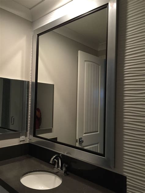 Custom Framed Bathroom Mirrors Bathroom Shelf Mirror Modern