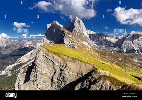 Gruppo Delle Odle View From Seceda Puez Odle Massif In Dolomites