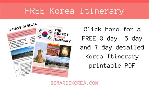 South Korea 7 Days Itinerary What To Do In 7 Days In Korea