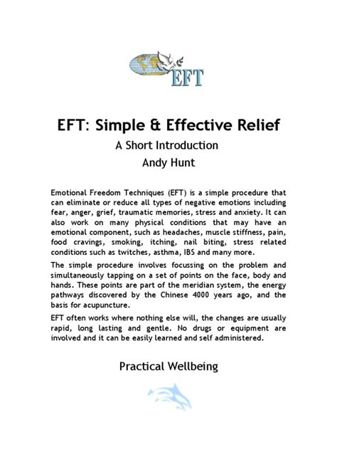 Eft Simple And Effective Relief A Short Introduction Andy Hunt Pdf