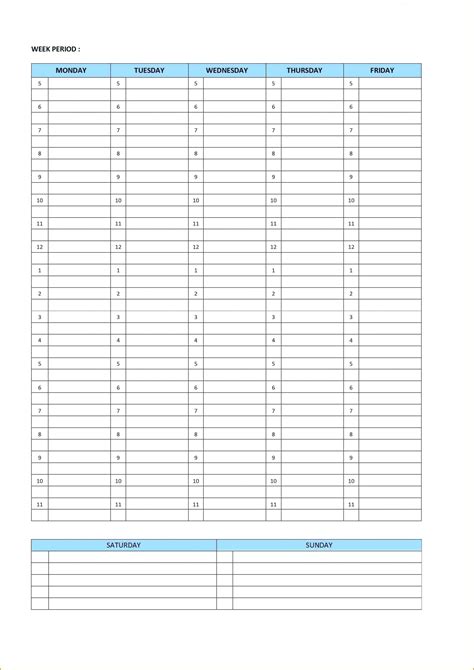 15 Printable Weekly Schedule Templates For Everyone To Utilize