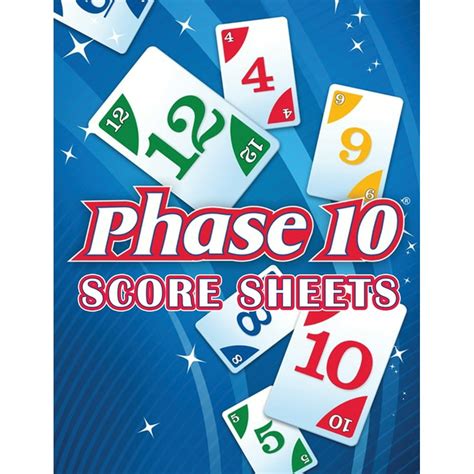 Phase 10 Score Sheets Phase 10 Card Game Phase 10 Score Pad Phase
