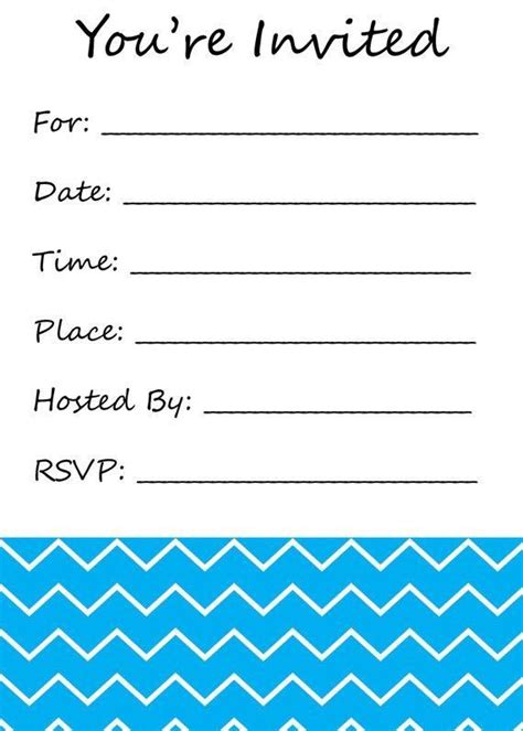 28 Blank Birthday Invitation Template In 2020 With Images Party