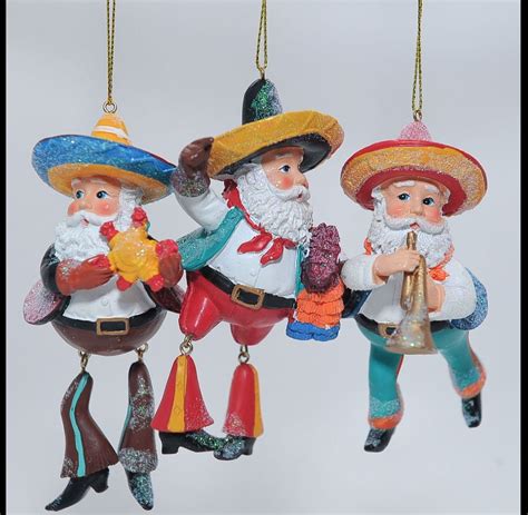 Santa~ Mexican Santa Ornaments Christmas Tree Themes Mexico