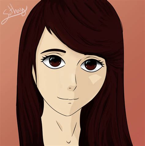 Anime Self Portrait Colored Test Wip By Suthay On Deviantart