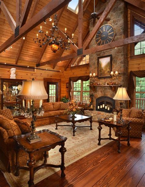 Cozy And Warm Log Cabin Living Rooms You Will Fall In Love With