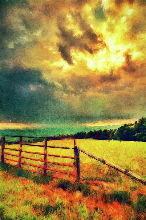 Stormy Sunset Skies Ap Painting By Dan Carmichael Pixels