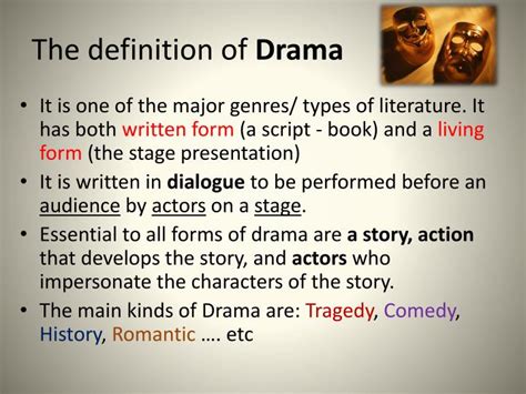 More definitions, origin and scrabble points PPT - Introduction to Drama PowerPoint Presentation - ID ...