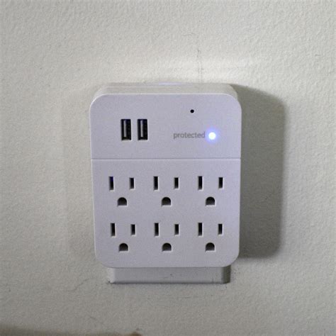 Six Plug Wall Outlet With Usb Ports Hidden Surveillance Nanny Camera