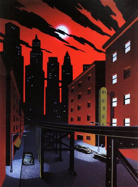 Gothams Red Night Sky For The New Batman Adventures By Michele