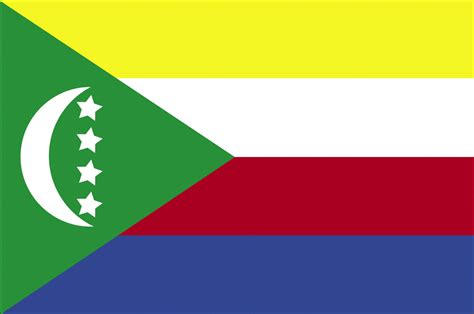 Flag Of Comoros 2009 Clipart Etc